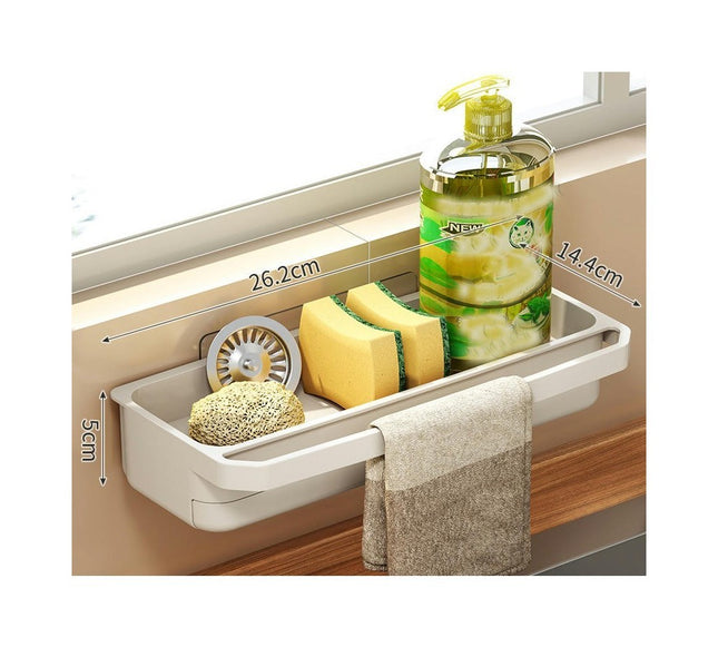 Sink Drain Rack Kitchen Sponge Holder Sink Drainer | Basket Strainer Detachable Dishcloth Towel Tool