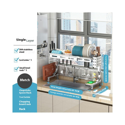 Over The Sink Dish Drying Rack Large Over Sink Dish Rack - with Utensil Holder Dish Drainer for Kitchen