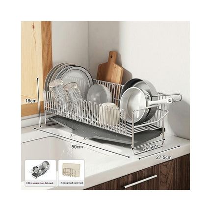 Kitchens Countertop Drain Rack Multifunctional Double-Layer Dishes Chopsticks and Spoon Series Shelf