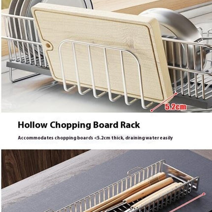 Kitchens Countertop Drain Rack Multifunctional Double-Layer Dishes Chopsticks and Spoon Series Shelf