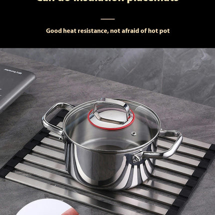 Kitchen Roll The Dish Drying Drainer Rack - for Folding Rolling Sink Stainless Steel Drainer Rack Tool