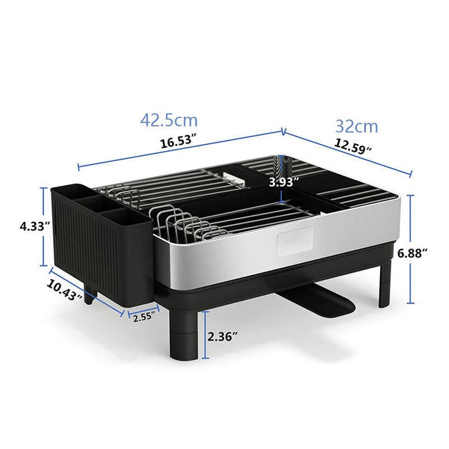 Dish Drainage Rack Kitchen Single-Layer Kitchen Supplies Vegetable Fruit Drain Board Household Organizer