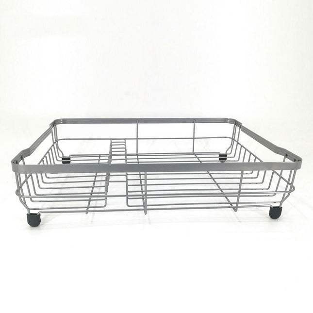 Dish Drying Rack Large Dish Drainer Rack with Removable Utensil Holder Drainboard & Swivel Spout Tool