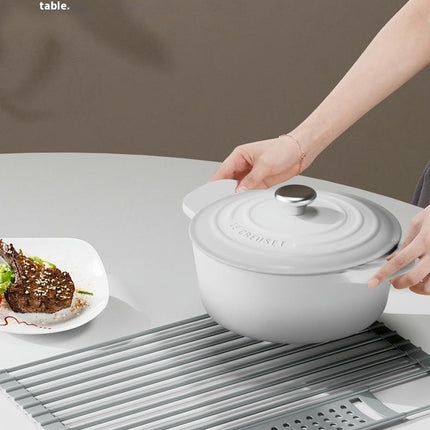 Roll Up Dish Drying Rack Over The Sink Drying Rack Kitchen Rolling Drainer Foldable for Kitchen Counter