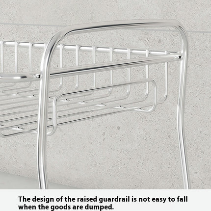Kitchen Storage Rack Iron Multi-functional Kitchens Countertop Spice Rack Double-layer Corner Dish Tool