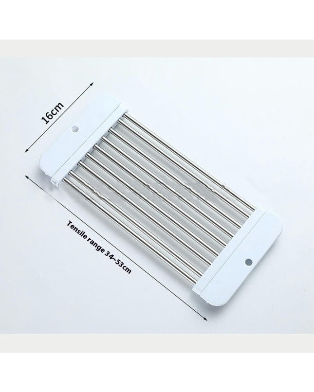 Stainless Steel Drainer Plate Drying Rack Utensil Storage Rack - for Kitchens Drain Sink Holder Tool