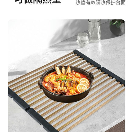 Roll Up Dish Drying Foldable Sink Rack to Dry Dishes & Drain Items Stainless Steel Over Sink Drying Mat