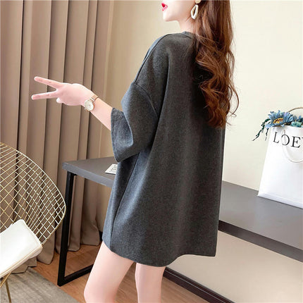 Women's Casual Short Sleeve Round Neck Cartoon Tops Loose Fit Tee Shirts Basic Tops