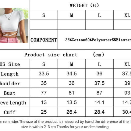 Womens Crop Tops Crewneck Summer T-Shirt Short Sleeve Fitted Ribbed T Shirt