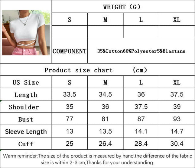 Womens Crop Tops Crewneck Summer T-Shirt Short Sleeve Fitted Ribbed T Shirt