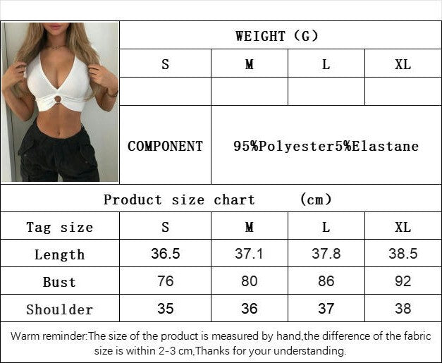 Women's Summer Sexy Deep V Neck Short Sleeve Crop Top Slim Fit T Shirts