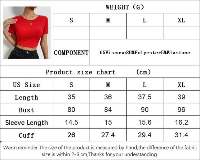 Women Sexy Criss Cross Lace Up Back Short Sleeve Crop Top T-Shirt