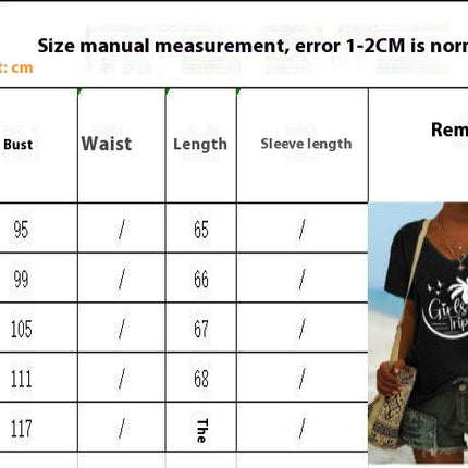 Women Summer Tops Short Sleeve T Shirts Casual V Neck Printed Loose Fit Blouses