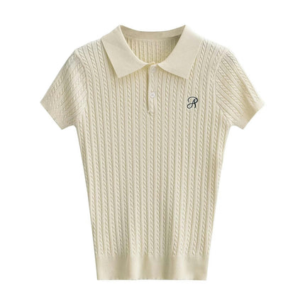 Women's Short Sleeve V Neck T Shirts Summer Ribbed Knit Slim Fitted Basic Tee Tops