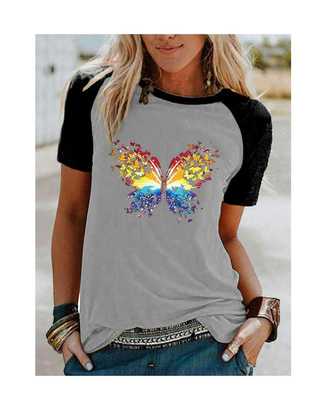 Womens Tshirt Graphic Tees Crew Neck Summer Short Sleeve Loose Fit Tops