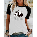 Black sleeved white