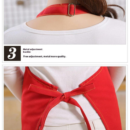 Plain Bib Aprons with Pockets-Unisex Apron for Restaurant Kitchen Cooking BBQ Painting