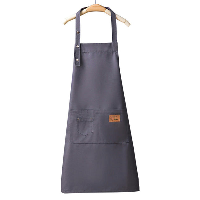 Aprons for Women Men BBQ Chef Cooking Water Drop Resistant Canvas Adjustable Kitchen Apron with Pockets