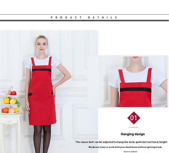 2 Pack Aprons with 2 Pockets Kitchen Cooking Restaurant BBQ Aprons for Men Women