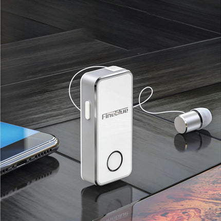 1Pc Fineblue F2 Pro Bluetooth Earphone with Microphone Wireless Headset for Business-White