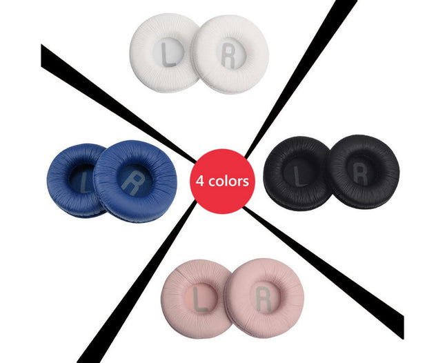 2Pcs Earpads Replacement HeadsetCover for JBL Tune600BTNC T500BT T450BT JR300BT Headset-Black
