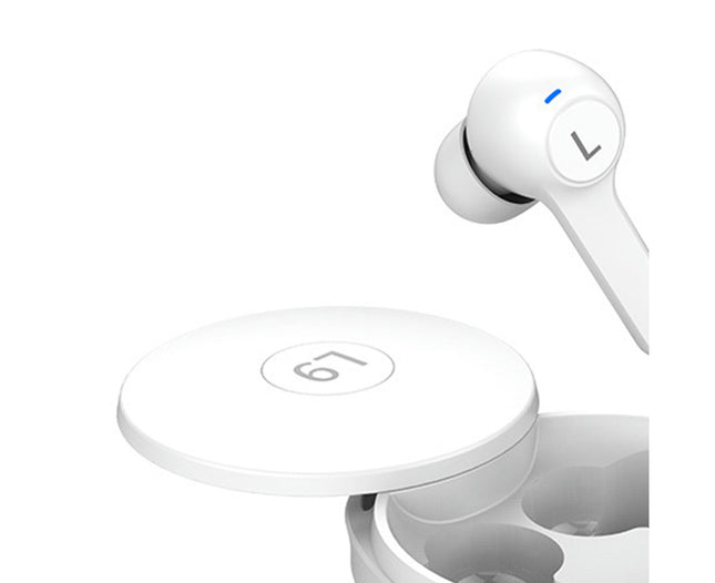 L9 Waterproof Wireless Earbud Voice Control Bluetooth 5.2 Stereo Earphone for Doing Sports-White
