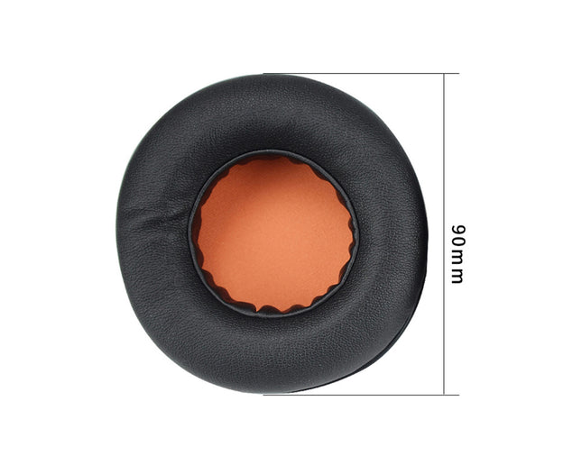 1 Pair Headset Cushion Faux Leather Ear Pads Protective Cover  for Razer Kraken Pro USB 7.1-Orange