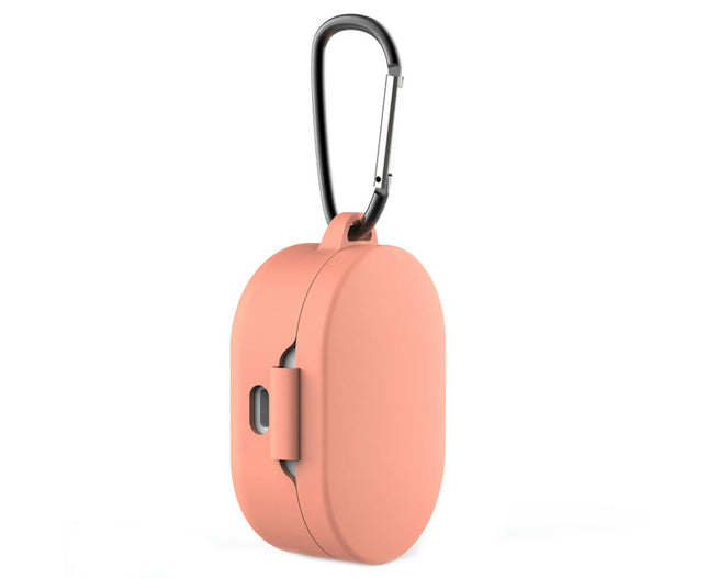 Anti-falling Solid Color Wireless Earphone Protective Case for Redmi AirDots-Coral Orange