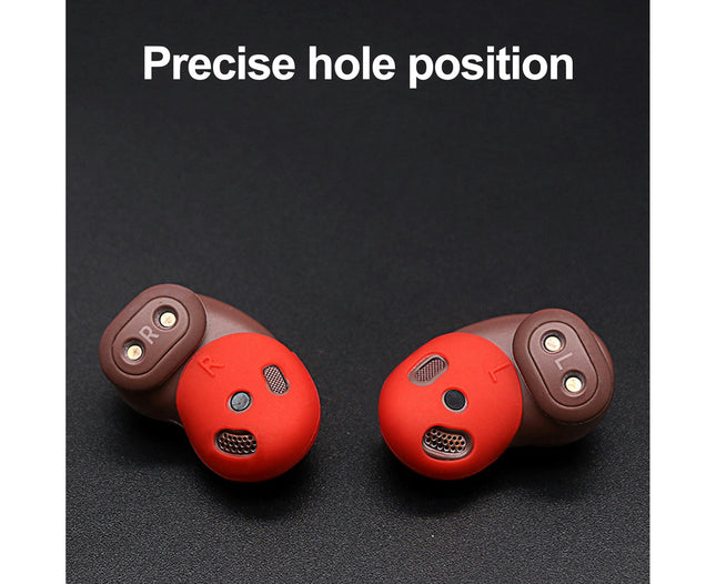 1 Pair Ear Caps Wireless Earphone Protective Case for Samsung Galaxy Buds Live-Rose Red