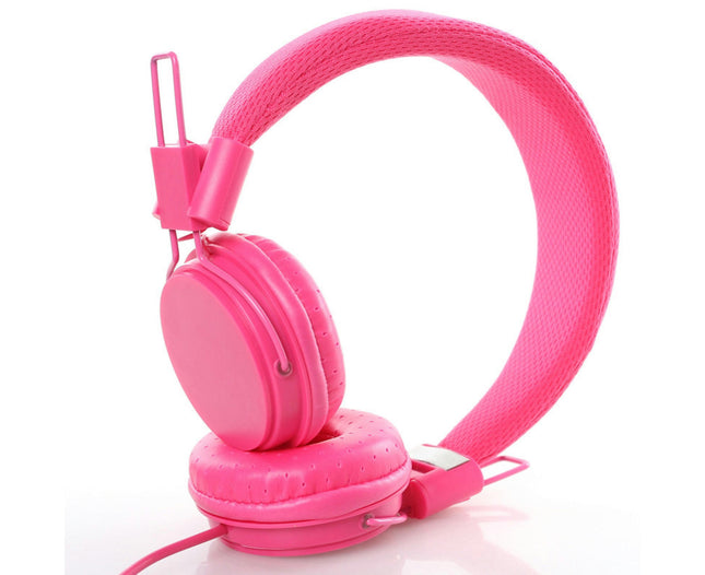 EP05 Wired Headphone 3.5mm High Fidelity Stereo Gaming Headset for Computer-Rose Red