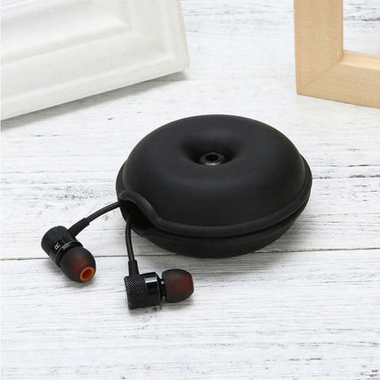 Rubber Cable Cord Wrap Wire Winder Earphone Organizer Holder Cute Turtle Shell-White