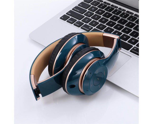 Super Bass Bluetooth Wireless Sport Headphone Stereo Music Auto Pairing Headset-Red