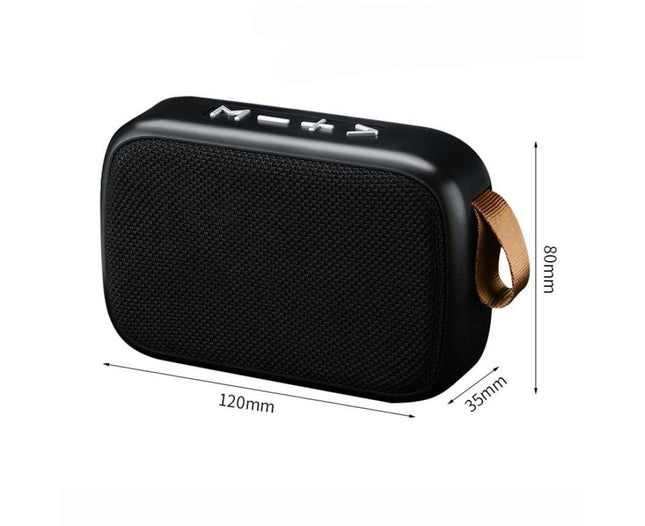 Subwoofer G2 Sound Box Support U Disk TF Card ABS Bluetooth-compatible4.2 HiFi Speaker-Black