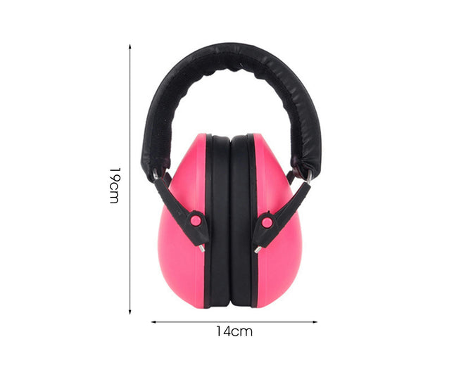 Baby Hearing Protection Ear Muff Soundproof Lightweight Children Protection Headphone-Red