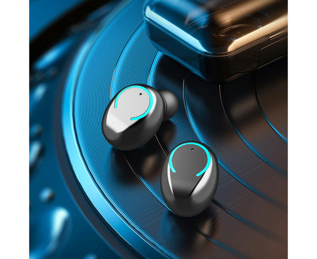 TWS F9-9 Touch Control Binaural Earphones Wireless Bluetooth 5.0 In-Ear Earbuds-Yellow
