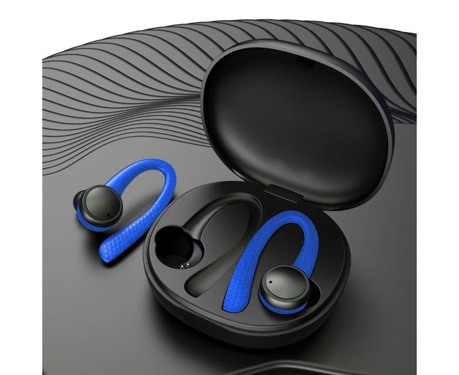 T7 Pro Wireless Sports Headset Bluetooth 5.0 Earphone HiFi Stereo Headphones-Blue