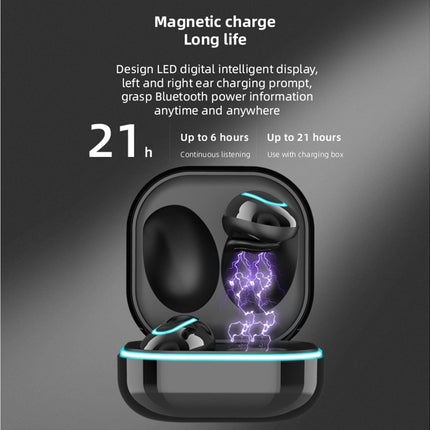 S6 SE In-ear Earbuds Car Dashboard Wireless ABS Bluetooth-compatible Earphone for Sports-Black