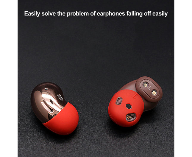 1 Pair Ear Caps Wireless Earphone Protective Case for Samsung Galaxy Buds Live-Dark Blue