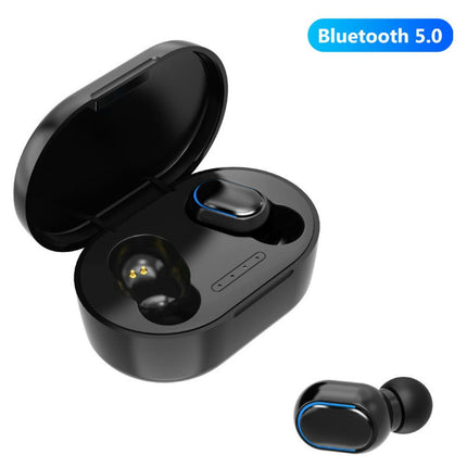 A7S/E7S Wireless Earphone Bluetooth-compatible 5.0 IPX7 Waterproof 9D Stereo Sports Earbuds-Black