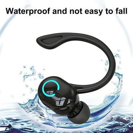 AHanging Sports Ear Headphones L15 Wireless Monaural Headset HIFI Sound Gaming Earphone-Black