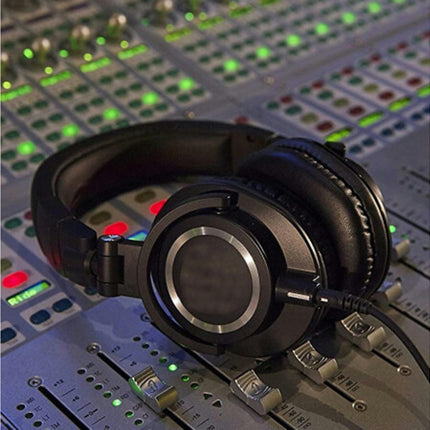 Headphone Accessories Faux Leather Foam Earpad Headband for Audio Technica ATH-SR5 ATH-SR5BT-Black