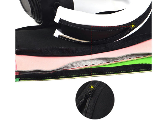 Headphone Head Beam with Zipper Protective Cover  Headset Accessory for Razer-V2-Black