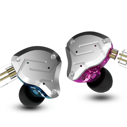 In-ear Stereo Sound Wired Headset KZ-ZS10Pro Double Dynamic Phone Gaming Earphones-Purple