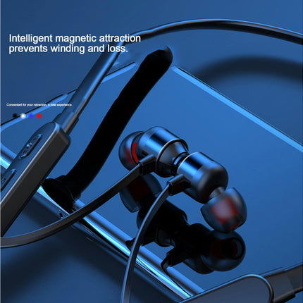 Sports Music In-Ear Earphone Wireless Stereo Headset with Line Control Earbuds-Blue