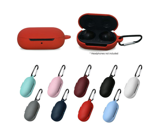 Anti-dust Silicone Bluetooth-compatible Earphones Protective Case for Samsung Galaxy Buds-White