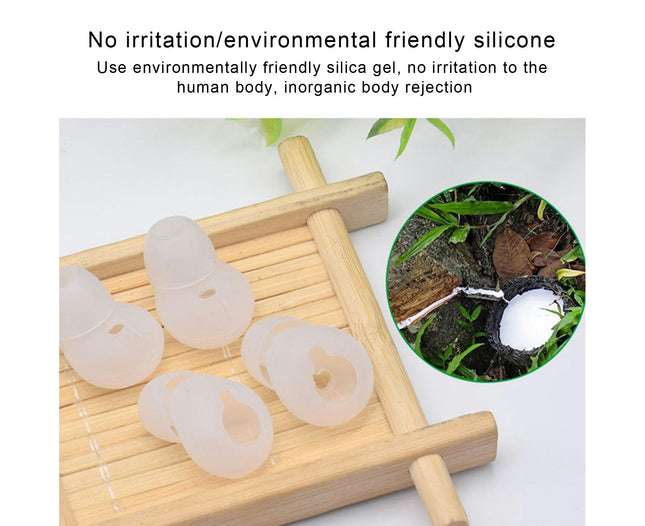 2Pcs Earphone Cover Comfortable Silicone Earbuds Protector for Samsung Gear Circle-Transparent