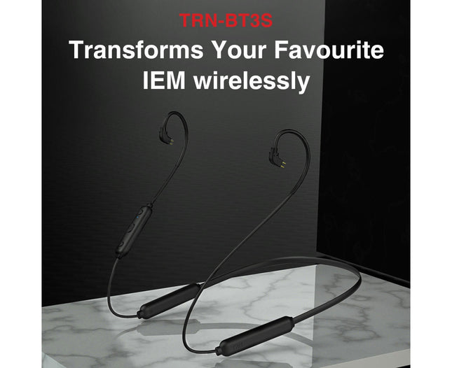 TRN BT3S 0.75/0.78mm/MMCX/A2DC/IE80 HiFi Earphone Bluetooth-compatible  Headse 4.2 Cable-mmcx