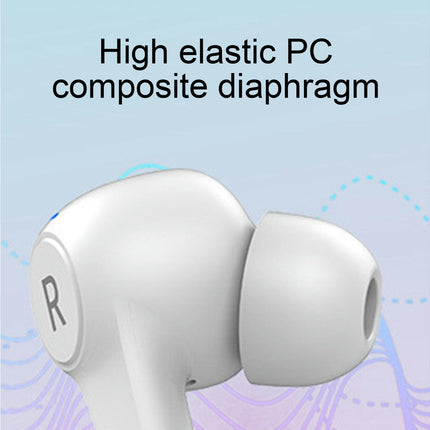 L9 High Fidelity Wireless Earbud Waterproof Bluetooth 5.2 Stereo Earphone for Sports-White