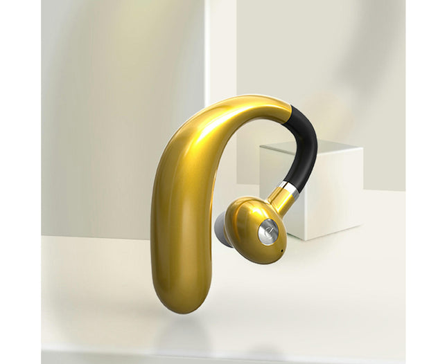 1Pc Stereo Earphone Bluetooth 5.0 R10 Hanging Ear Mini HiFi True Wireless Earphone-Golden