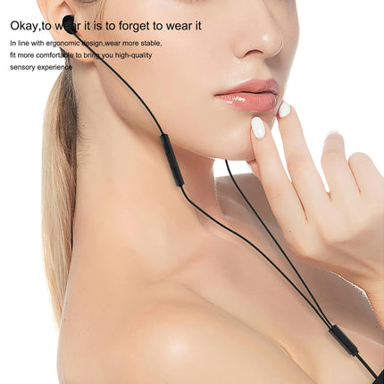 3.5mm Jack in-Ear Universal Wired Earphone Headset with Microphone Subwoofer-Black